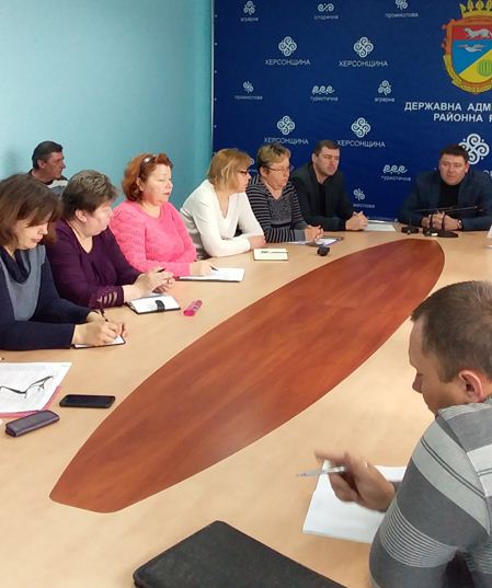 Засідання круглого столу з питання забою тварин з особистих селянських господарств Горностаївського району