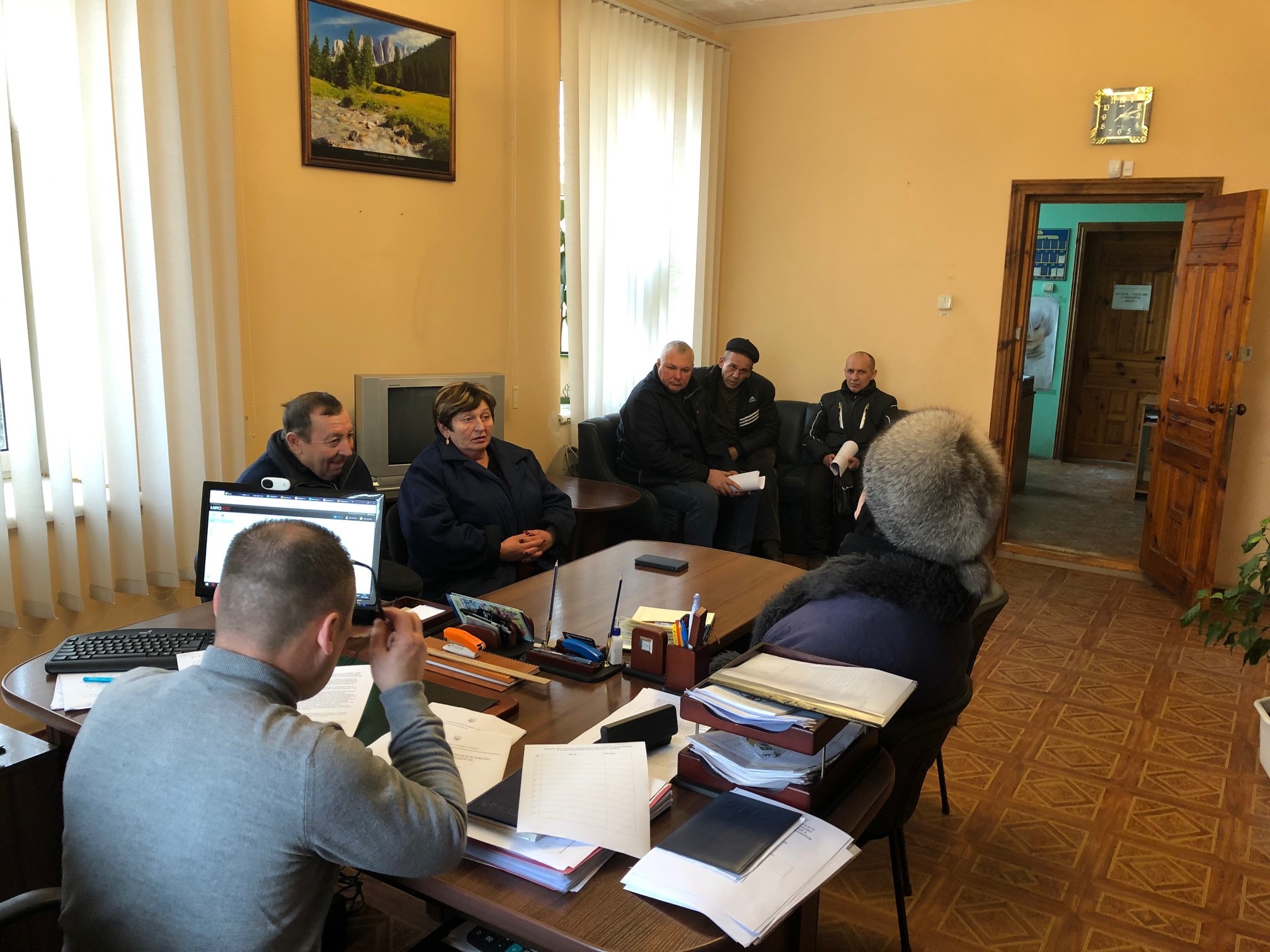 Нарада з приватними підприємцями, які проводять реалізацію  м’яса свиней  в м.Берислав