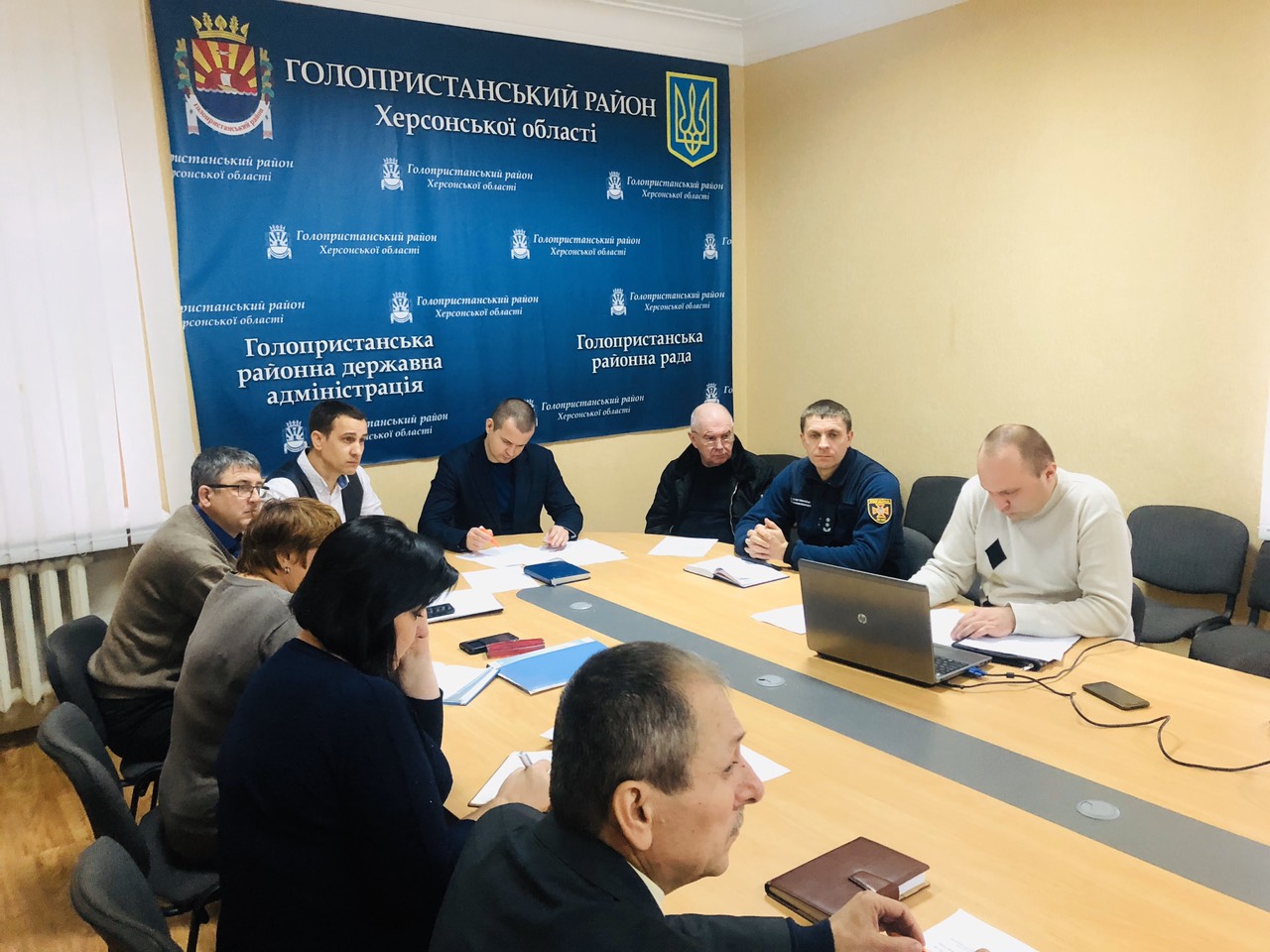 Екстрене засідання постійно діючої комісії з питань ТЕБ та НС в Голопристанському районі