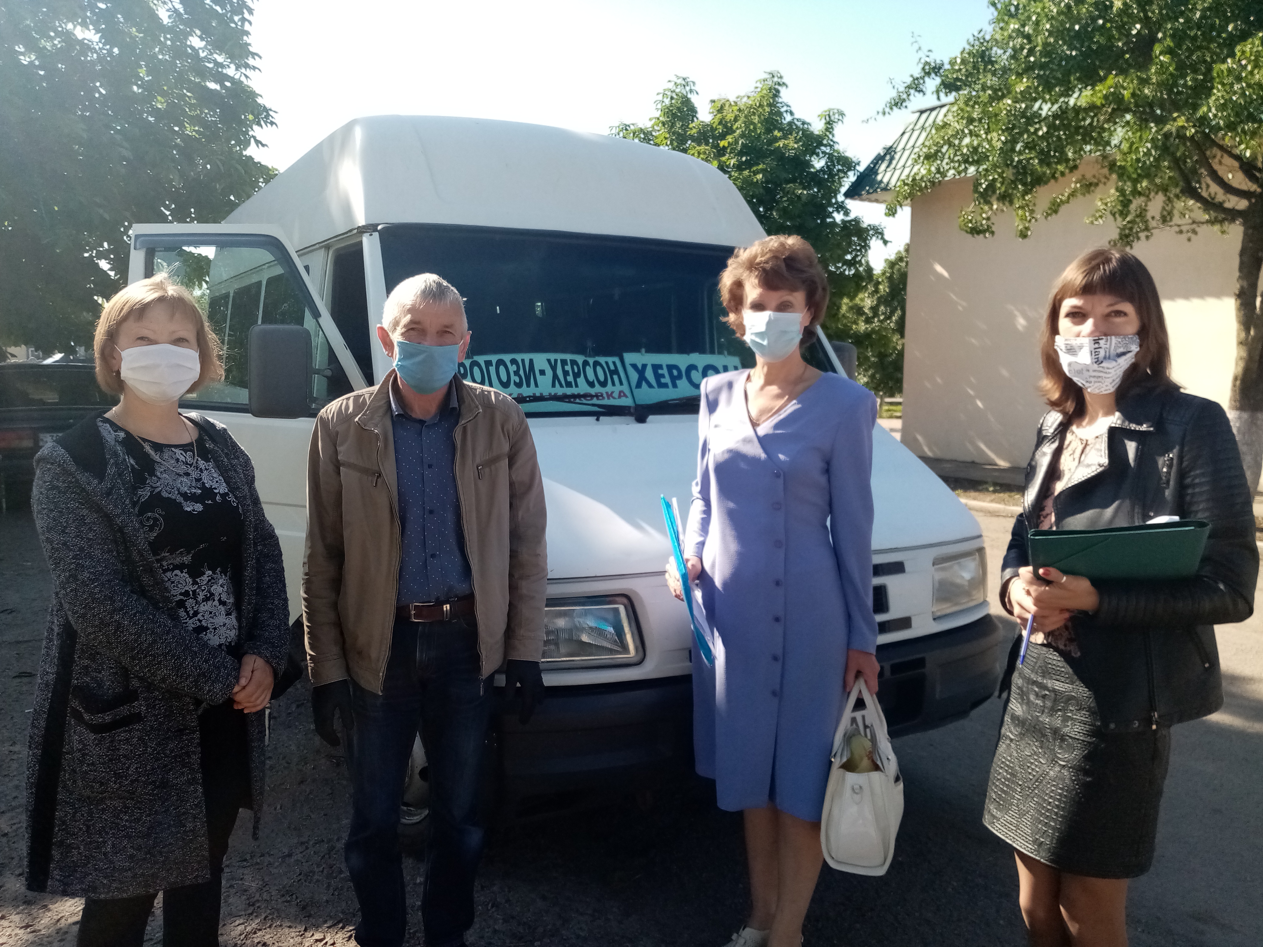 Комісійні перевірки дотримання протиепідемічних вимог під час  автобусних пасажирських перевезень в Нижньосірогозькому районі