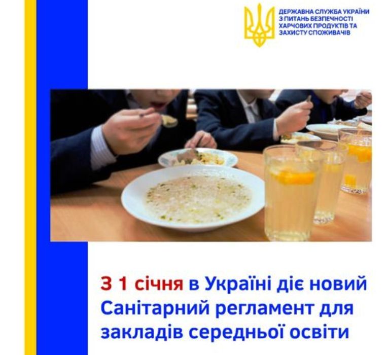 До уваги батьків: з 1 січня в школах почав діяти новий Санітарний регламент