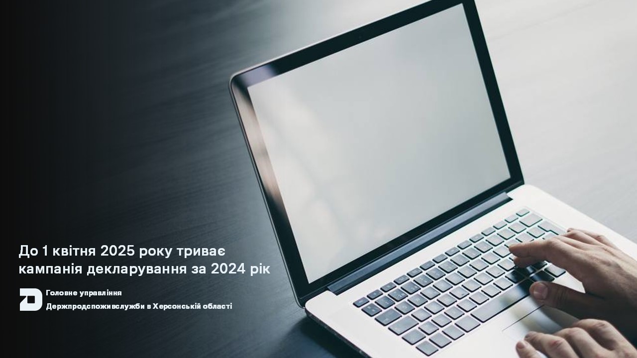 До 1 квітня 2025 року триває кампанія декларування за 2024 рік