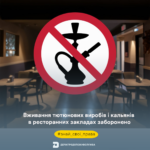 Знай свої права: вживання тютюнових виробів і кальянів в ресторанних закладах заборонено