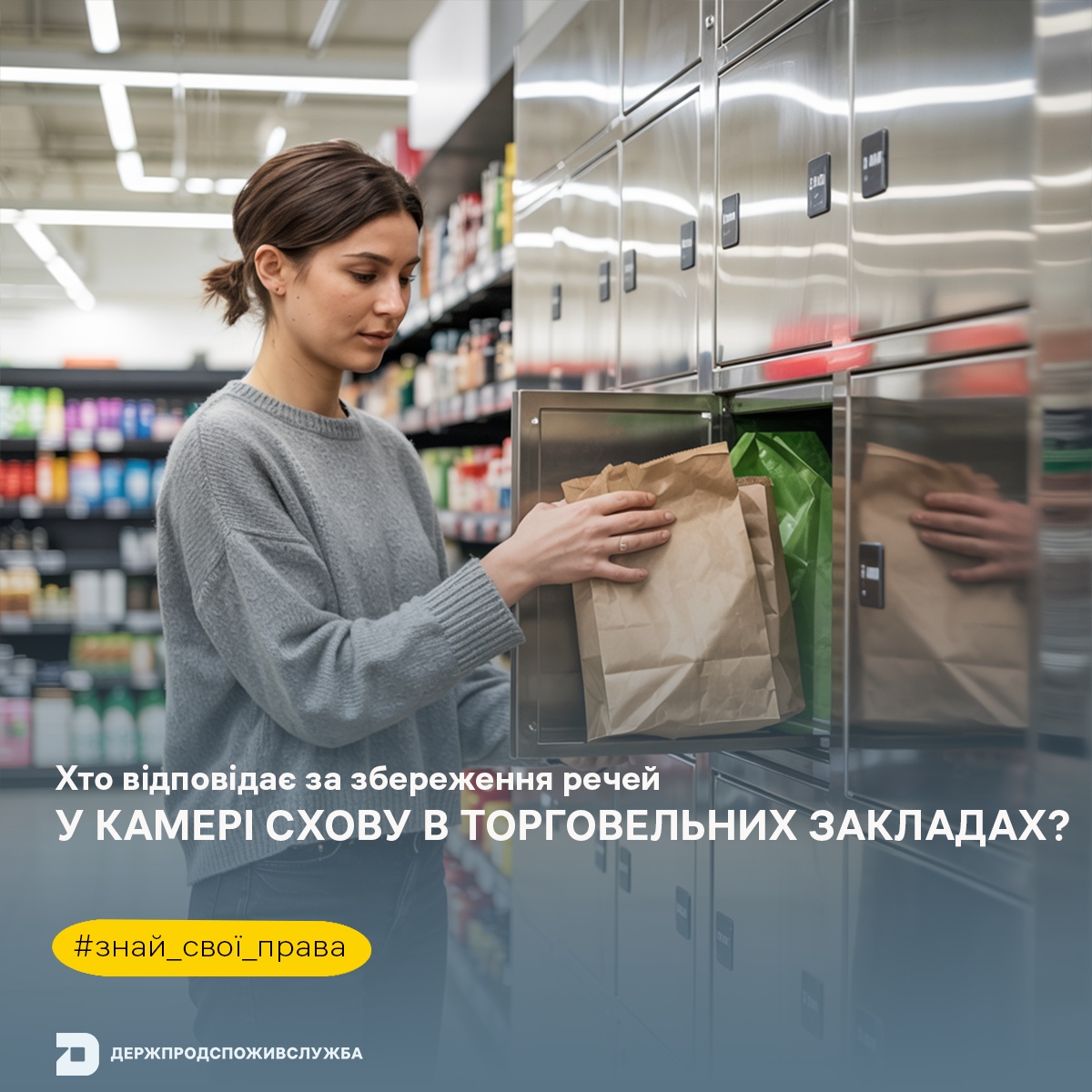 Знай свої права: хто відповідає за збереження речей у камері схову в торговельних закладах?