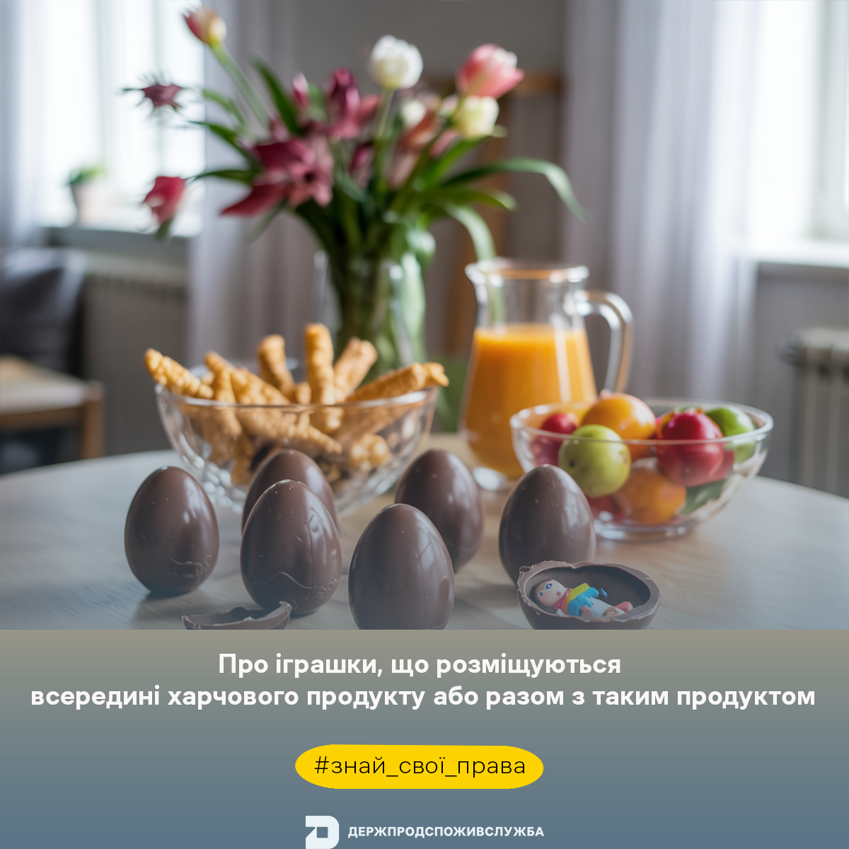 Знай свої права: про іграшки, що розміщуються всередині харчового продукту або разом з таким продуктом
