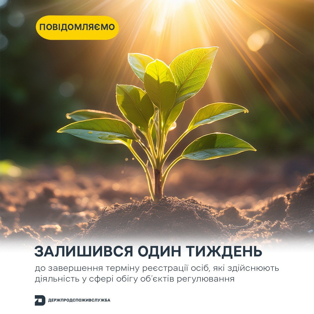 До завершення терміну реєстрації осіб, які здійснюють діяльність у сфері обігу об’єктів регулювання, залишився один тиждень
