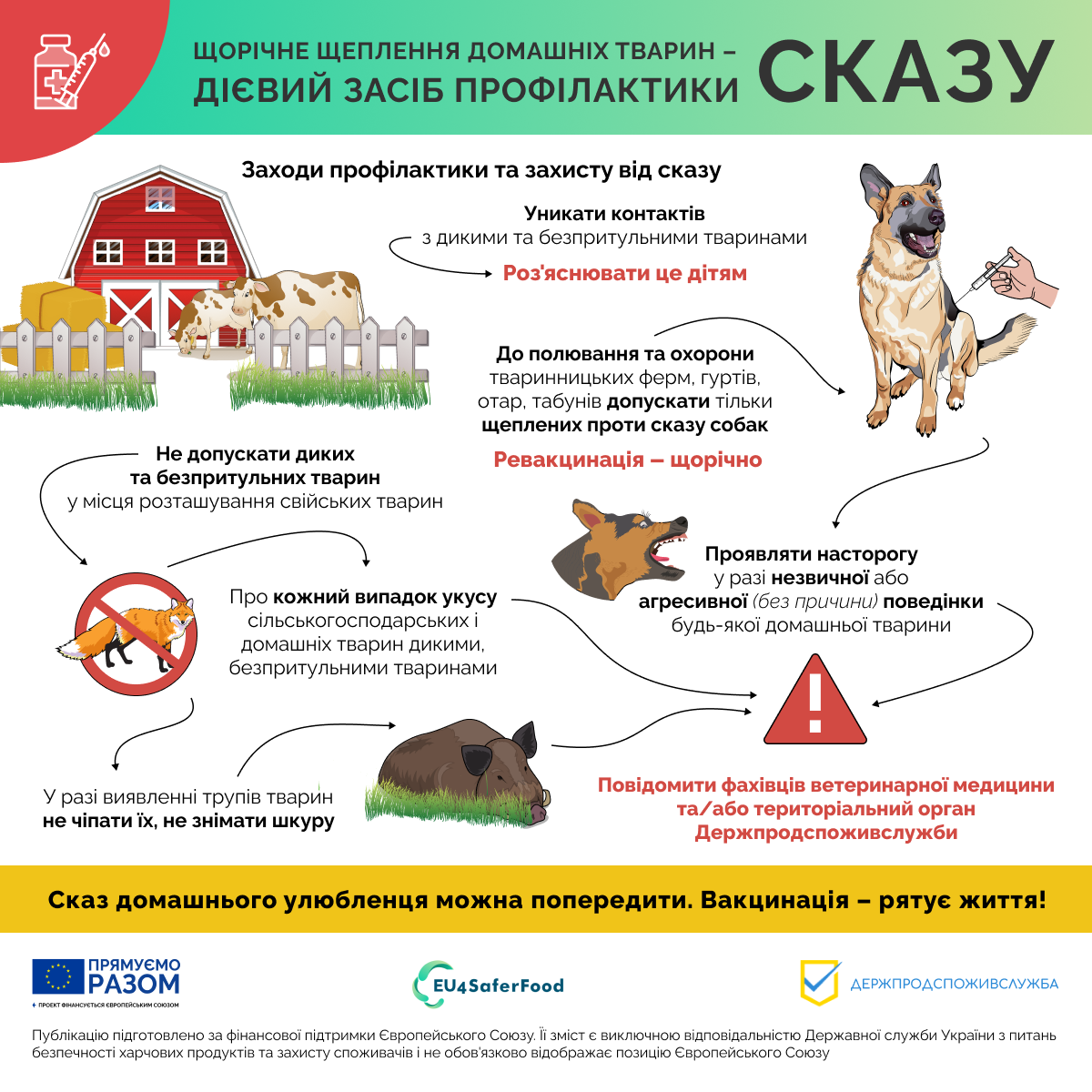 Сказ: заходи профілактики та захисту
