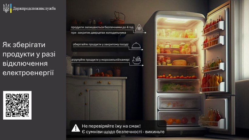 Як зберігати продукти у разі відключення електроенергії