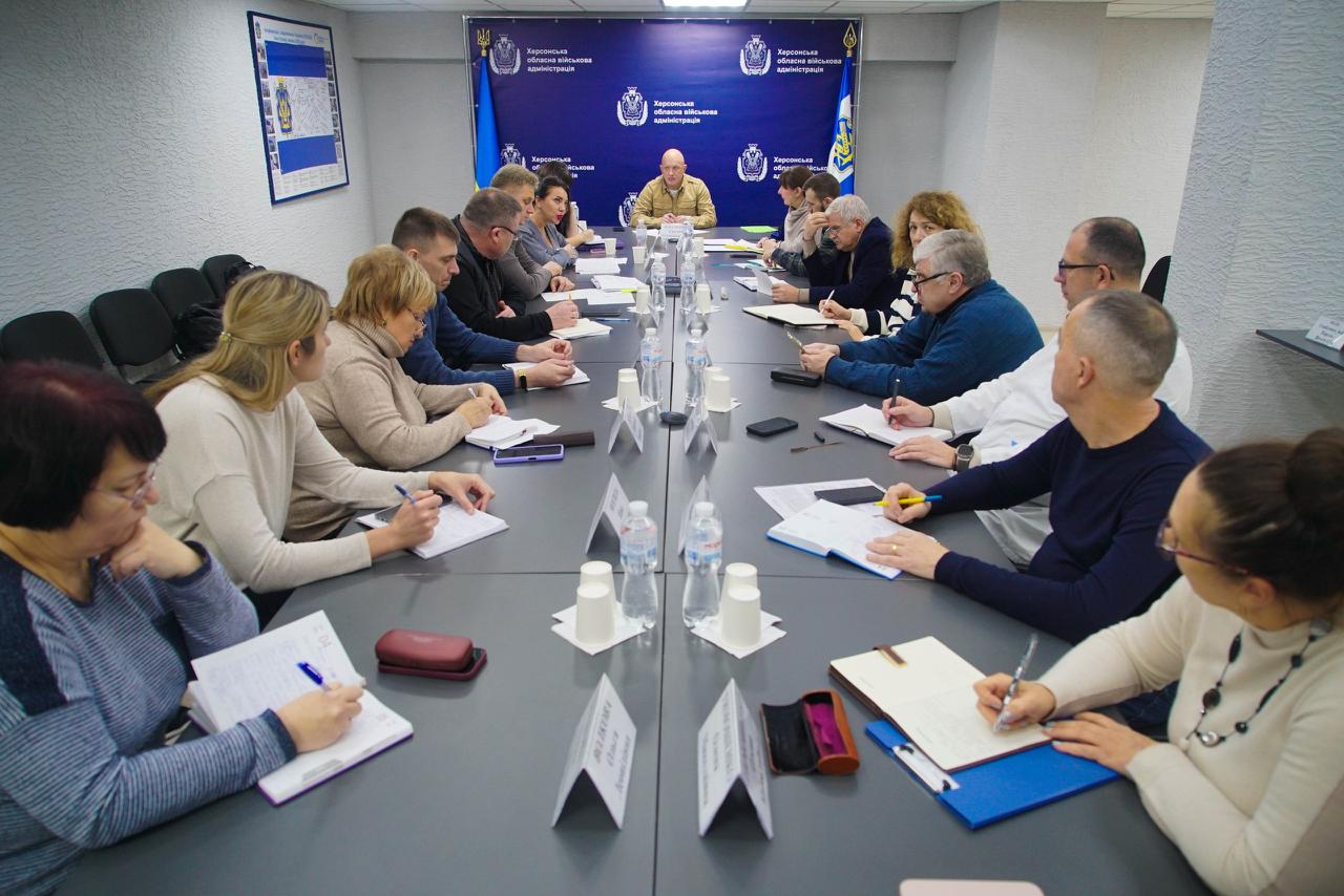 Відбулась нарада щодо контролю якості харчування та водопостачання у лікарнях Херсонщини