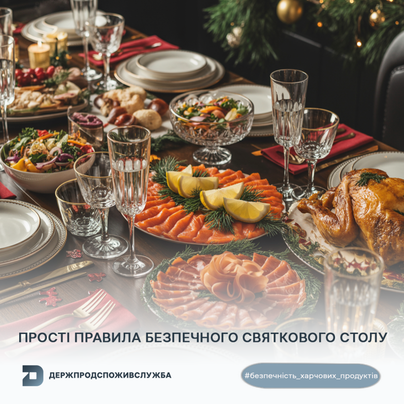 Безпечність харчових продуктів: прості правила безпечного святкового столу
