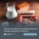 Безпечність харчових продуктів та ветеринарна медицина: результати здійснення заходів державного нагляду (контролю) за 2025 рік