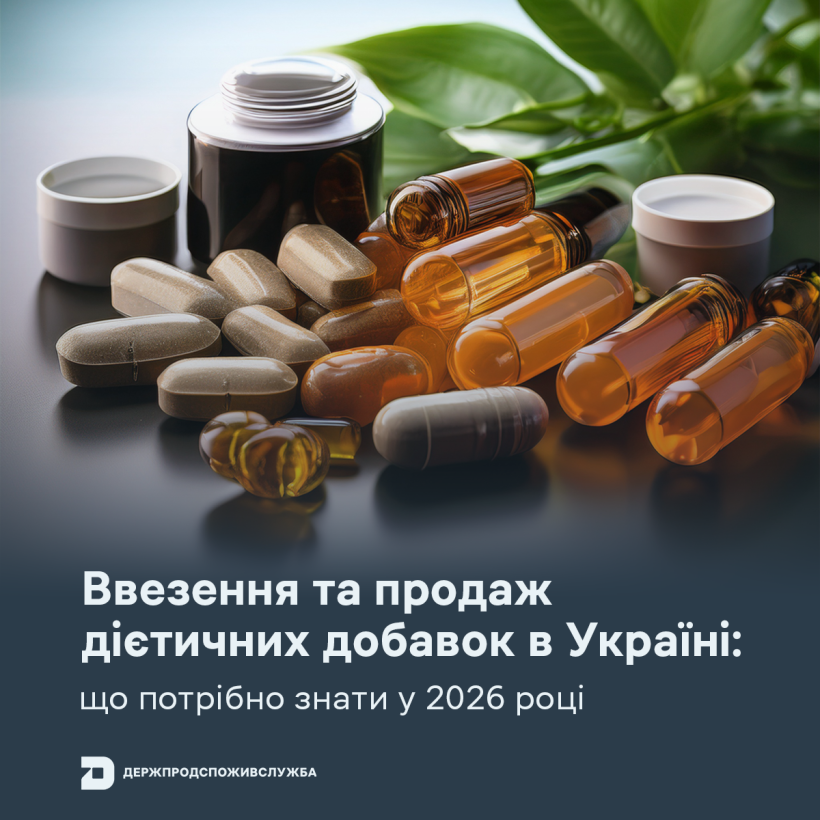 Ввезення та продаж дієтичних добавок в Україні: що потрібно знати у 2026 році