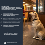 Сезонні ризики для безпечності харчових продуктів: рекомендації операторам ринку щодо допуску домашніх тварин до приміщень