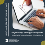 Готуємося до декларування разом: результати анонімного опитування