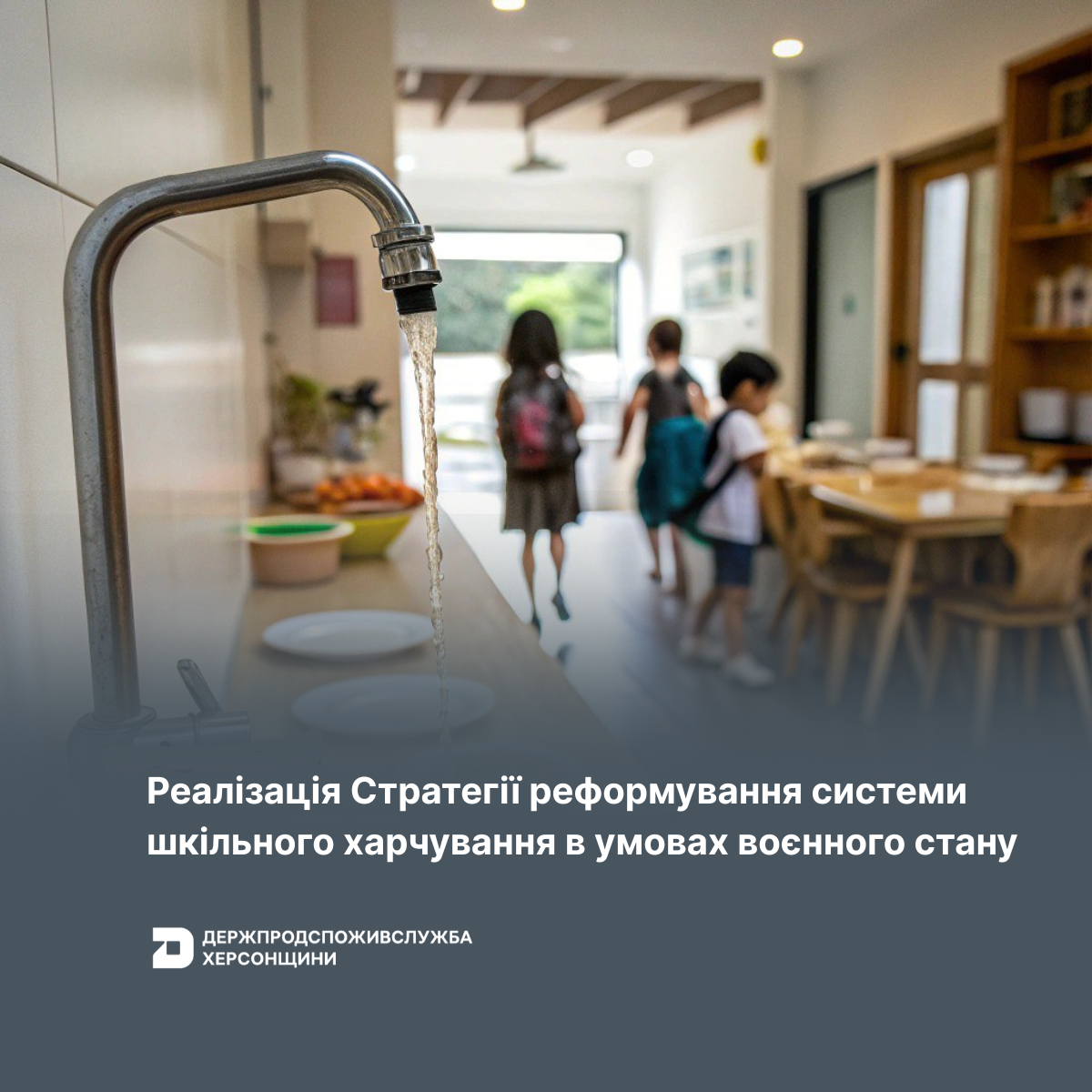 Держпродспоживслужба Херсонщини: реалізація Стратегії реформування системи шкільного харчування в умовах воєнного стану