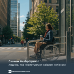 Словник безбар’єрності: людина, яка користуються кріслом колісним