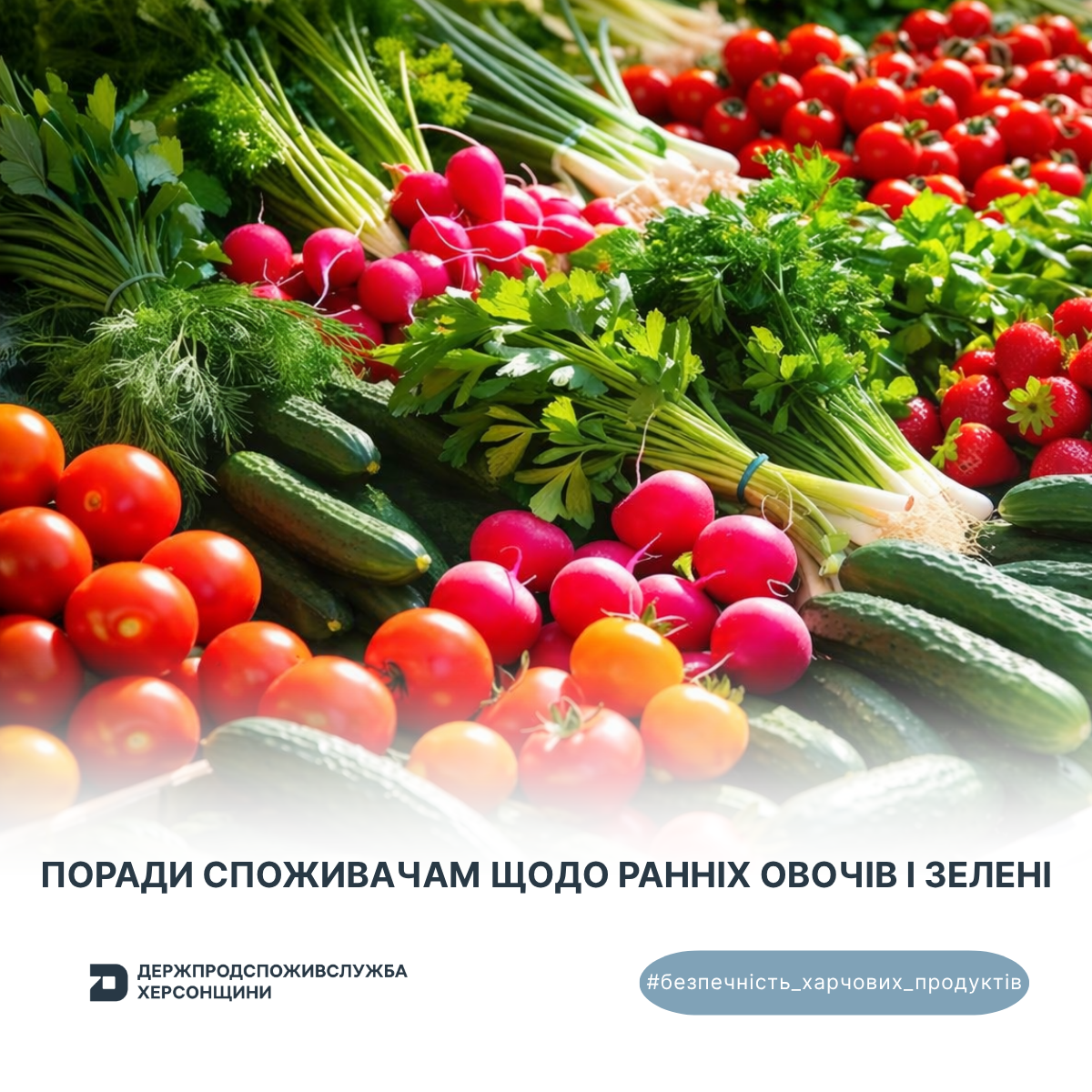 Безпечність харчових продуктів: поради споживачам щодо ранніх овочів і зелені