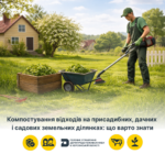 Компостування відходів на присадибних, дачних і садових земельних ділянках: що варто знати