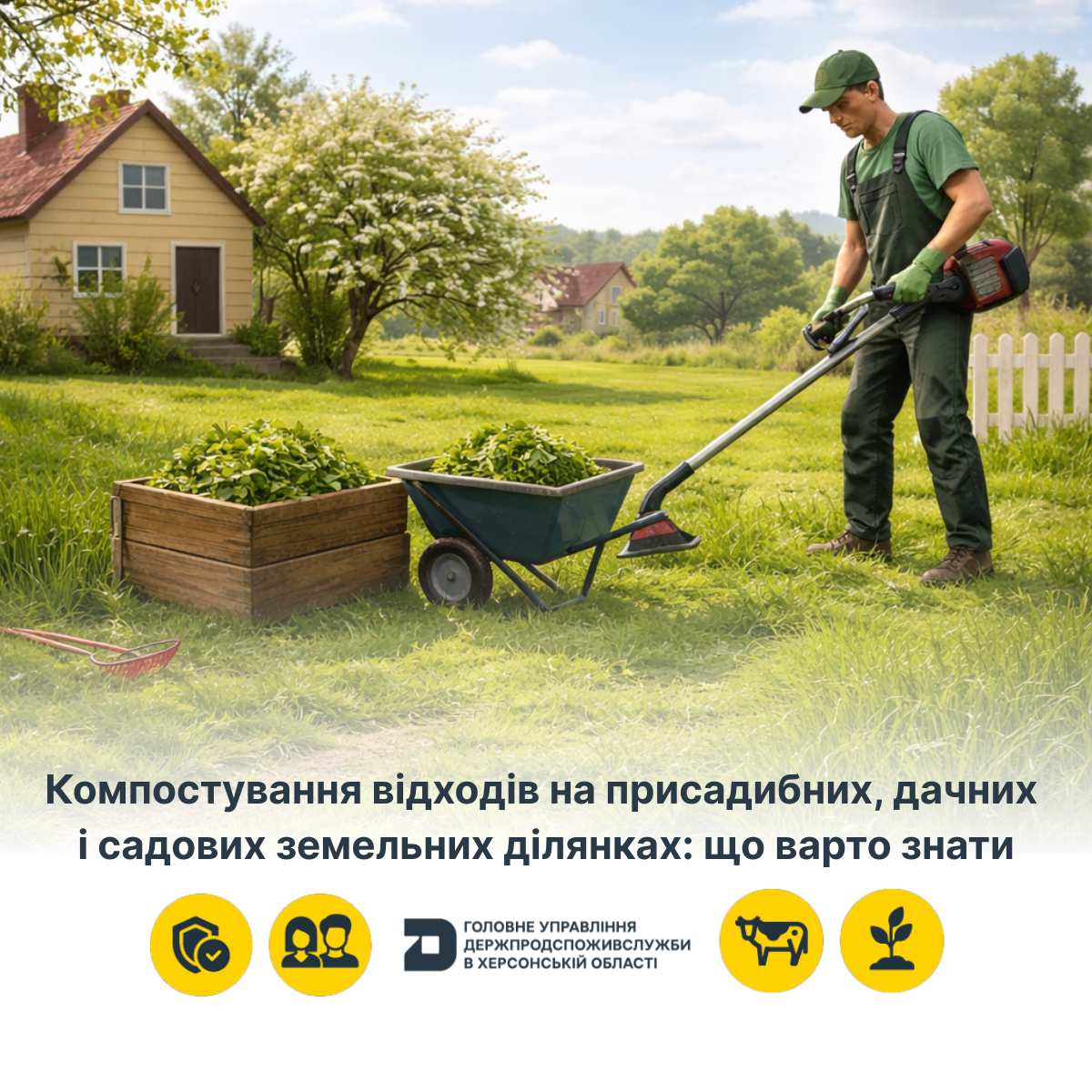 Компостування відходів на присадибних, дачних і садових земельних ділянках: що варто знати
