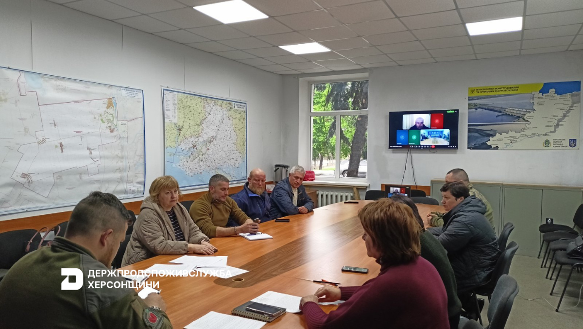 Представники Держпродспоживслужби Херсонщини взяли участь у засіданнях комісій з питань ТЕБ та НС