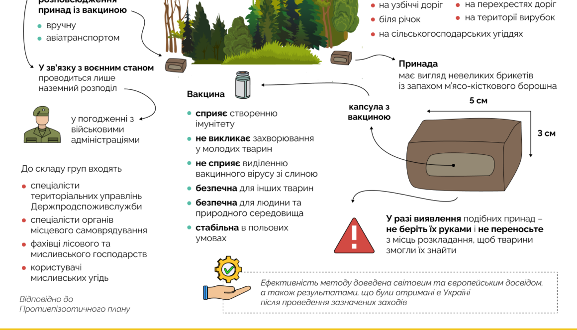 Як пероральна вакцинація допомагає запобігти поширенню сказу