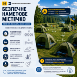 Безпечне наметове містечко: у яких умовах мають проживати діти?