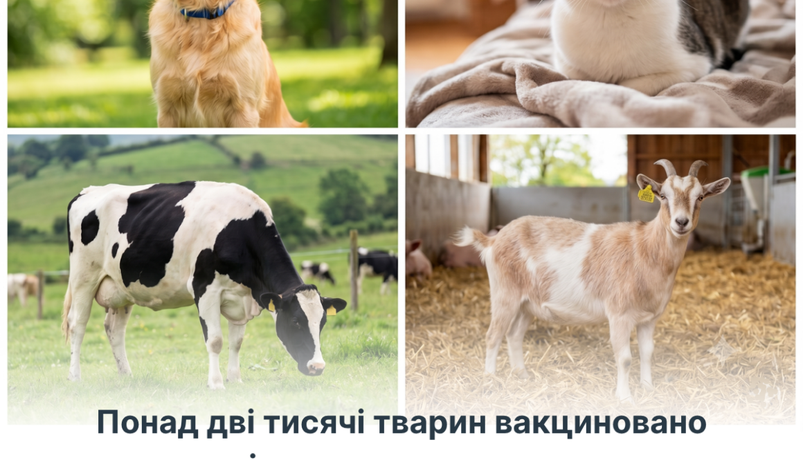 Понад дві тисячі тварин вакциновано від сказу за тиждень