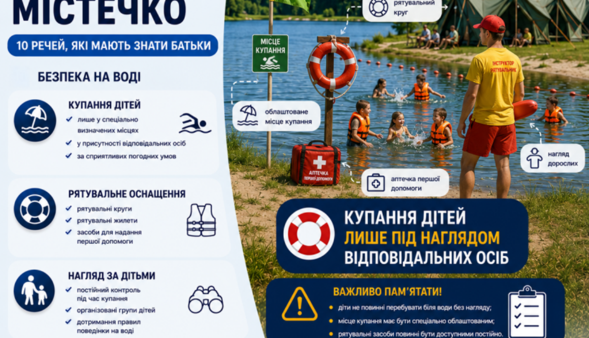 Безпечне наметове містечко: як організовується безпека дітей на воді?