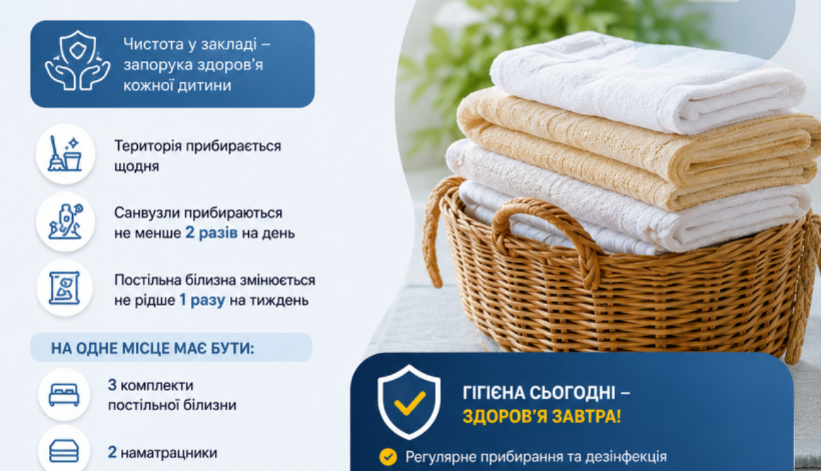 Чистота та гігієна: важливі складові безпечного дитячого відпочинку
