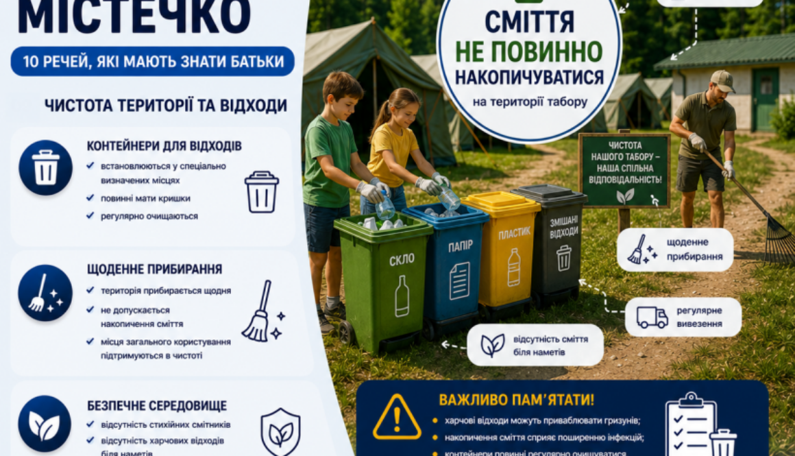 Безпечне наметове містечко: чому чистота території має значення?