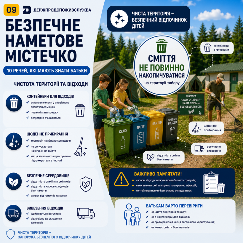 Безпечне наметове містечко: чому чистота території має значення?