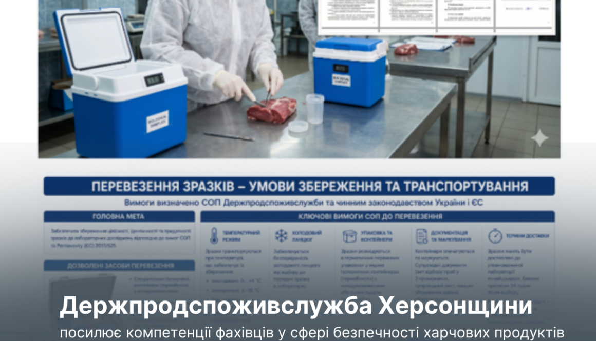Держпродспоживслужба Херсонщини посилює компетенції фахівців у сфері безпечності харчових продуктів та ветеринарної медицини
